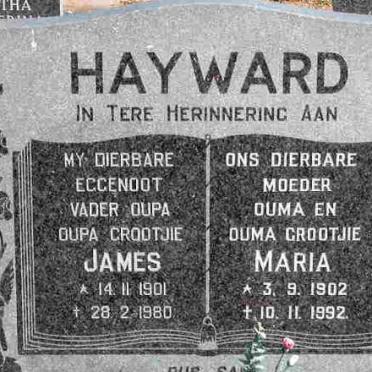 HAYWARD James 1901-1980 &amp; Maria 1902-1992