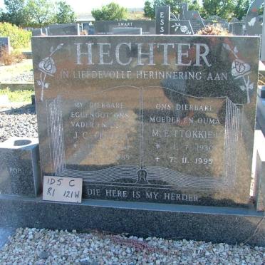 HECHTER J.C. 1924-1989 &amp; M.E. 1930-1995