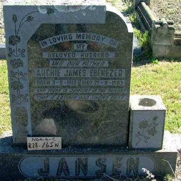 JANSEN Archie James Ebenezer 1919-1963