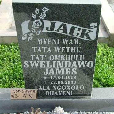 JACK Swelindawo James 1918-2003