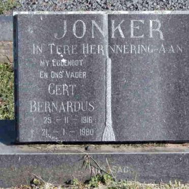JONKER Gert 1916-1980
