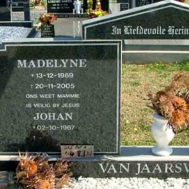 JAARSVELDT Johan, van 1967- &amp; Madelyne 1969-2005