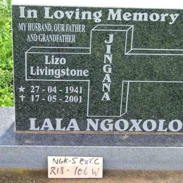 JINGANA Lizo Livingstone 1941-2001