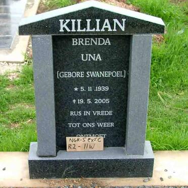 KILLIAN Brenda Una nee SWANEPOEL 1939-2005