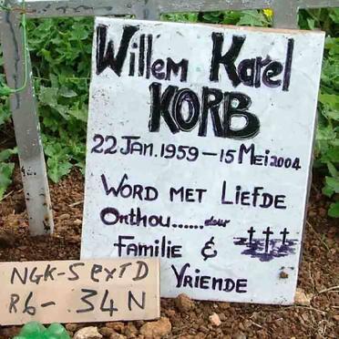KORB Willem Karel 1959-2004