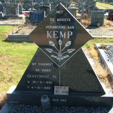 KEMP Giavonne N. 1932-1989