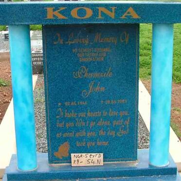 KONA Phumzile John 1946-2003