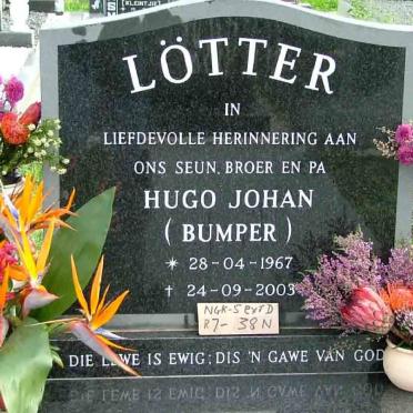 LOTTER Hugo Johan 1967-2003