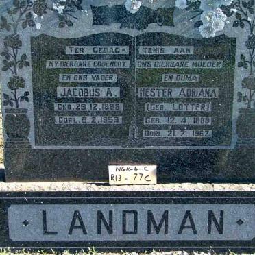 LANDMAN GRAVE