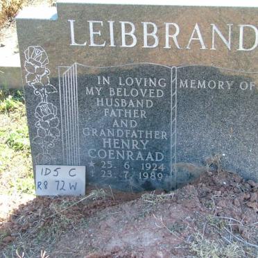 LEIBBRANDT Henry Coenraad 1924-1989