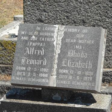 LITTLEFORD Alfred Leonard 1902-1966 &amp; Rhoda Elizabeth 1898-1978