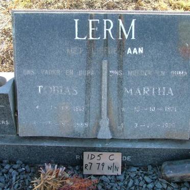 LERM Tobias 1913-1989 &amp; Martha 1921-1990