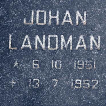 LANDMAN Johan 1951-1952