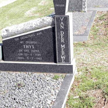 MERWE Thys, van der 1948-1982