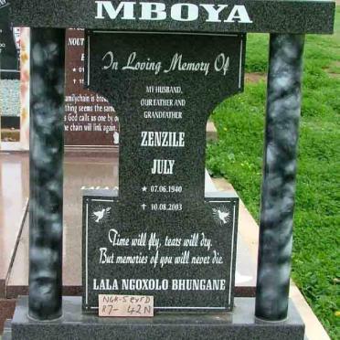 MBOYA Zenzile July 1940-2003