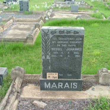 MARAIS Wessel Johannes 1903-1964