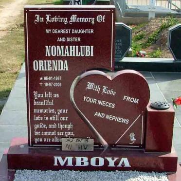 MBOYA Nomahlubi Orienda 1967-2006