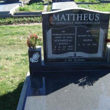 MATTHEUS Bernardeau 1932-2000 &amp; Maria 1941-