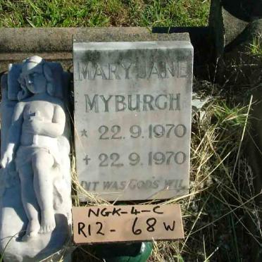 MYBURGH Mary Jane 1970-1970