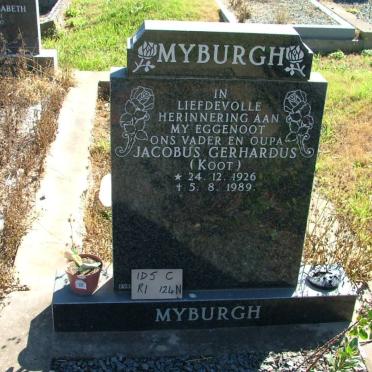 MYBURGH Jacobus Gerhardus 1926-1989