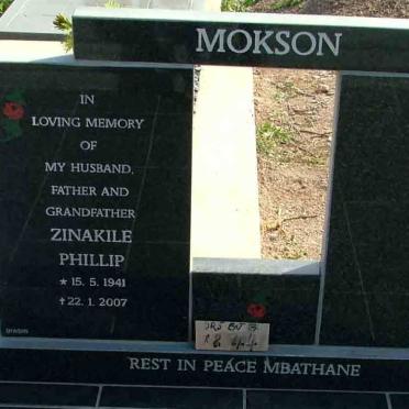 MOKSON Zinakile Phillip 1941-2007