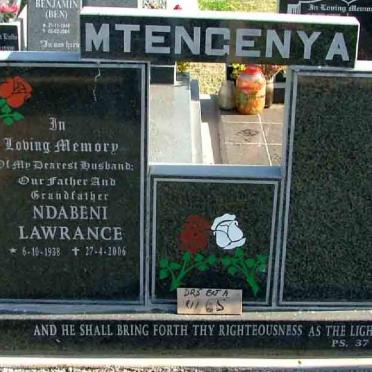 MTENGENYA Ndabeni Lawrance 1938-2006