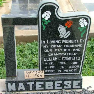 MATEBESE Elijah Compots 1951-2003
