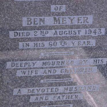 MEYER Ben -1943