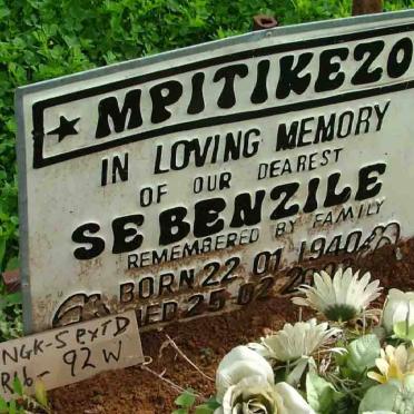 MPITIZEKO Sebenzile 1940-2003