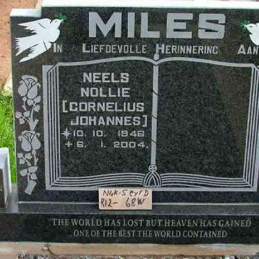 MILES Cornelius Johannes 1948-2004