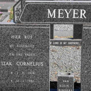 MEYER Izak Cornelius 1924-1982