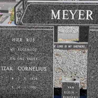 MEYER Izak Cornelius 1924-1982