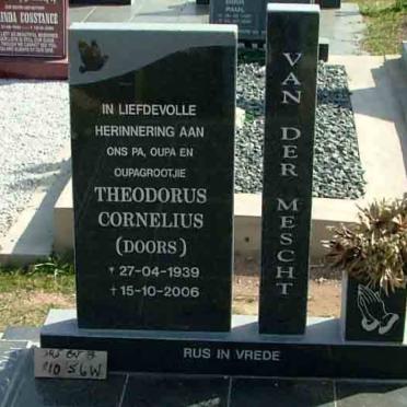 MESCHT Theodorus Cornelius, van der 1939-2006