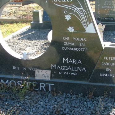 MOSTERT Gerhardus Petrus 1921-1989 &amp; Maria Magdalena 1928-