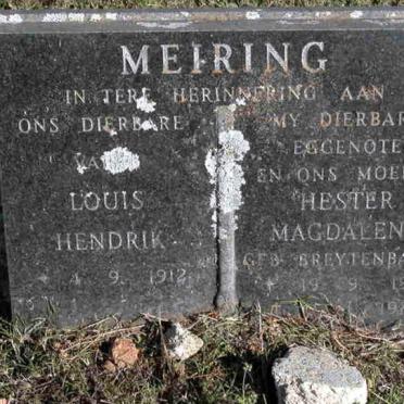 MEIRING Louis Hendrik 1912- &amp; Hester Magdalena BREYTENBACH 1913-1981