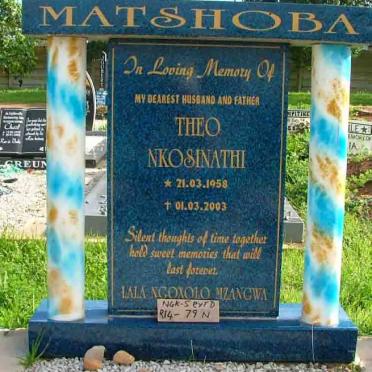 MATSHOBA Theo Nkosinathi 1958-2003