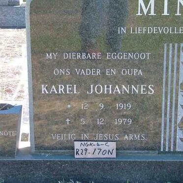 MINNIE Karel Johannes 1919-1979