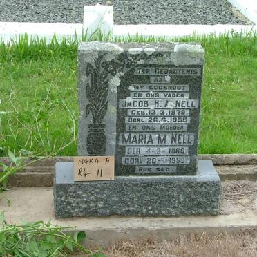 NELL Jacob H.A. 1879-1955 &amp; Maria M. 1886-1959