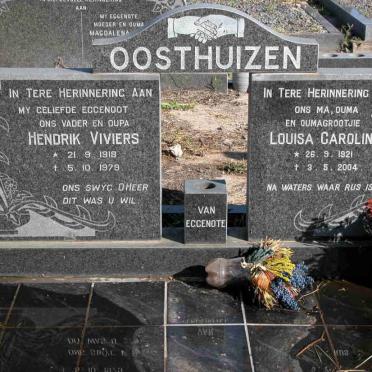 OOSTHUIZEN Hendrik Viviers 1918-1979 &amp; Louisa Carolina 1921-2004