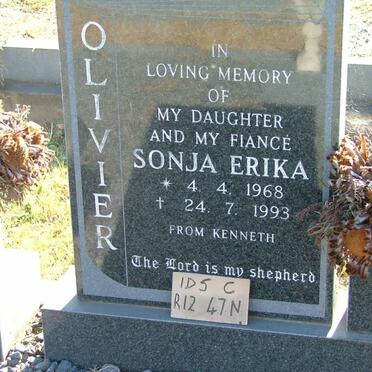 OLIVIER Sonja Erika 1968-1993