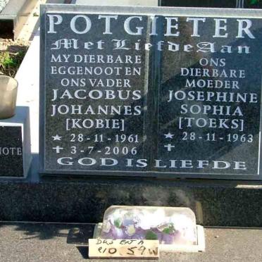 POTGIETER Jacobus Johannes 1961-2006 &amp; Josephine Sophia 1963-