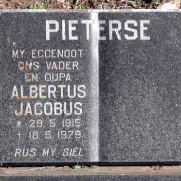 PIETERSE Albertus Jacobus 1915-1979