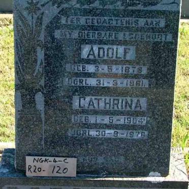 POTGIETER Adolf 1878-1961 &amp; Cathrina 1904-1976