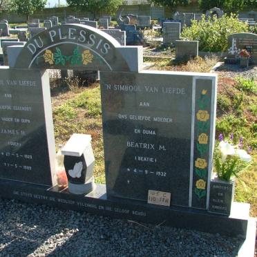 PLESSIS James H., du 1929-1989 &amp; Beatrix M. 1932-