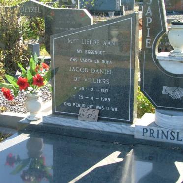 PRINSLOO Jacob Daniel de Villiers 1917-1989 &amp; Hester Antoinette FERREIRA 1923-