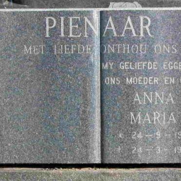 PIENAAR Anna Maria 1916-1981