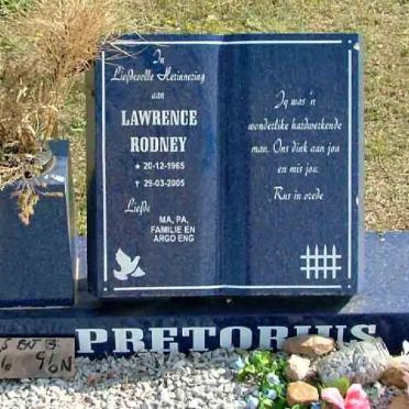 PRETORIUS Lawrence Rodney 1965-2005