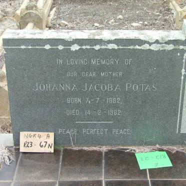POTAS Johanna Jacoba 1882-1962