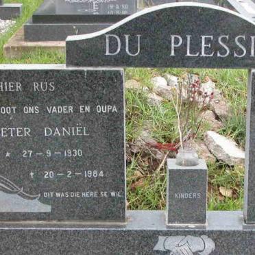 PLESSIS Pieter Daniël, du 1930-1984 &amp; Jannetta Magrieta 1932-2006