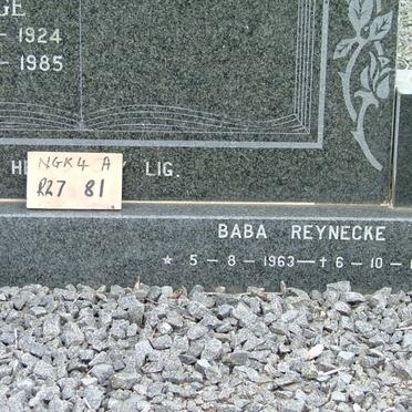 REYNECKE Baba 1963-1963